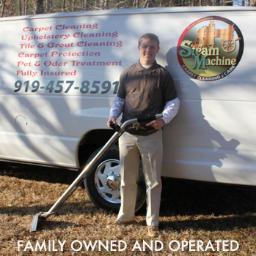 SteamMachineNC's profile picture. We are family owned and operated carpet cleaners based in Cary, North Carolina. 1412 Wynncrest Ct.  (919) 457-8591