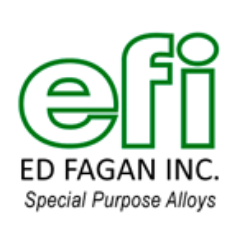 ed_fagan_inc's profile picture. ED FAGAN INC. supplies the highest quality special purpose metals and alloys when you need them.