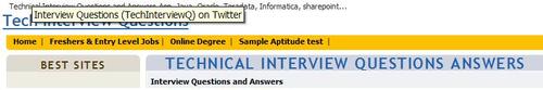 Tech Interview Questions site organizes over 1000 tech interview questions from multiple job functions. All these are in an easy question and answer format.