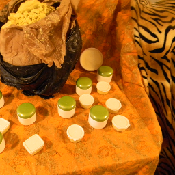 in the meantime offer handmade soaps, bathgel lotions, bathsalts aromatic crystal, etc.