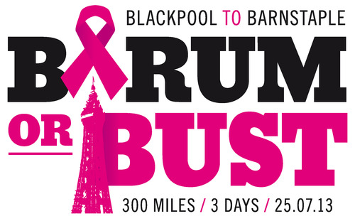 A group of 20 local cyclists raising funds for Breakthrough Breast Cancer. Our route will be from Blackpool to Barnstaple cycling 304 miles in 3 days.
