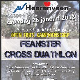 De offroad uitdaging. Het Open Fries Kampioenschap crossduathlon wordt in Heerenveen georganiseerd op 25 januari 2014. Meer info op de site.