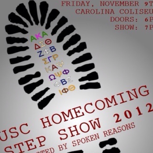 COME SUPPORT YOUR FAVORITE GREEKS @USCHOMECOMING STEP SHOW 11/9/12 @ 7PM !! CAROLINA COLISEUM !! FREE FOR USC STUDENTS / $10 FOR COMMUNITY TICKETS !!  FOLLOW!