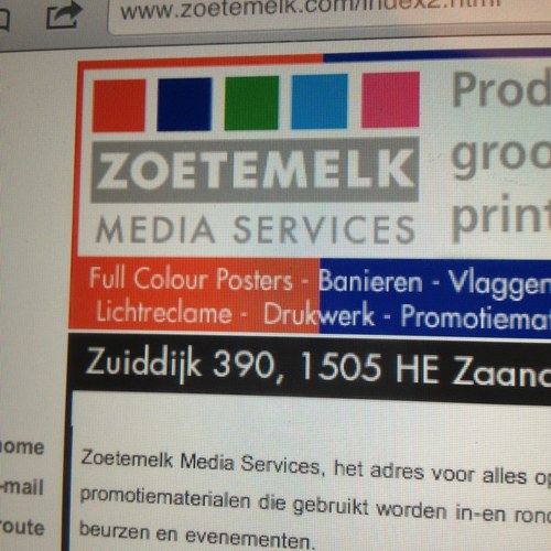 banieren spandoeken groot printformaat posters stoepborden autobelettering onewayvision raambelettering #Zoetemelkdeal