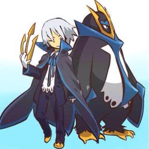 I am Empoleon. Level 45. Moves: Surf, Hydro pump, Water gun, Tsunami. Trainer: @Little__Grace and @Troy__43
