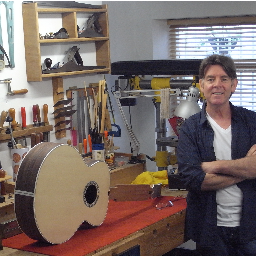 Independent designer/maker and repairer of acoustic and electric guitars.