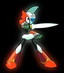 A determined Gallade who loves to fight and explore! Step into battle! Never give up! Lv.100. Trainer is @MasterfulKnight