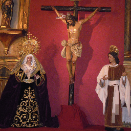Hermandad Stmo. Cristo de la Vera Cruz, Mª Stma. de los Dolores y San Juan Evangelista de Aznalcóllar (Sevilla).