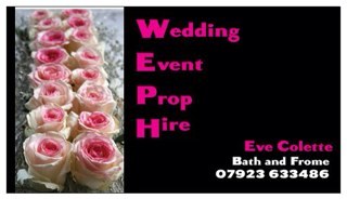 WephEveColette's profile picture. WEPH provide hireable items to decorate your special day, whether it be chair covers, flowers, cakes, vases. We have it all, based in Bath.