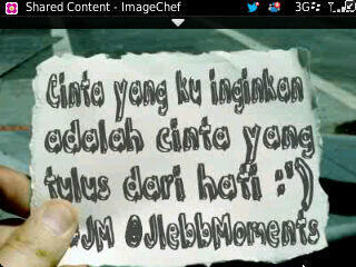 JlebbMoments's profile picture. Cinta yang semestinya adalah cinta tanpa alasan :')