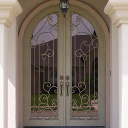 We manufacture high-end wrought iron entry doors. If our product looks like something you would be interested in, please let us know. 1732-364-3665.