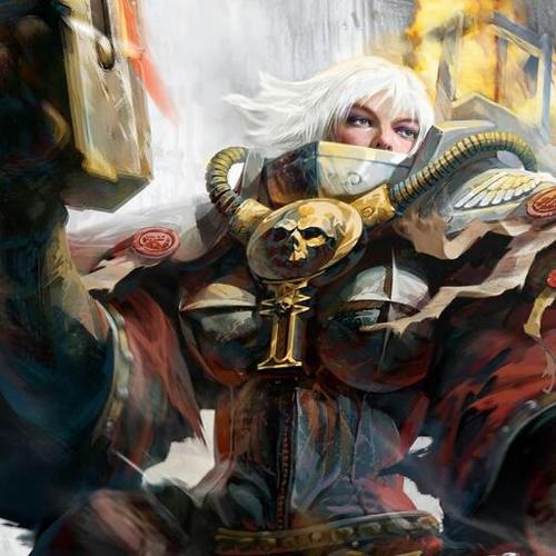 A Battle Sister from the Order of the Argent Shroud. Silent, swift & deadly. An unselfish heroine with strong faith. (Warhammer 40K RP+18)