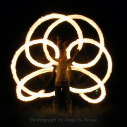 Professional fire poi in the Cape Town area and surrounds.  Fire in our blood keeps us boiling!
