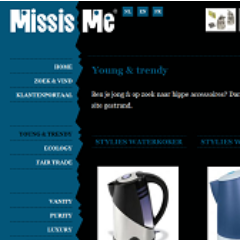 Missis_Me's profile picture. Dé website voor de zelfbewuste, klassevolle, trendy of ietwat eigenzinnige vrouw. Of de partner die haar alzo op unieke wijze wil verwennen.