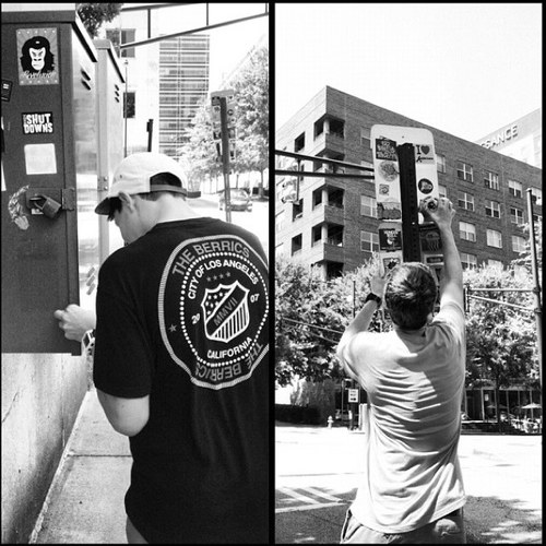 Street art from all over and Atlanta street culture.