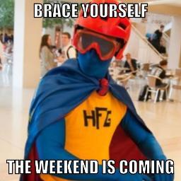 BSUHappyFriday's profile picture. I'm the guy who loves to dress up like a super-hero every Friday and ride around BSU's campus on a scooter wishing people a Happy Friday!