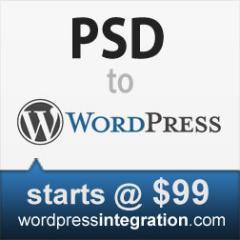 We convert PSD to WordPress theme
for $99 and within 3 days.