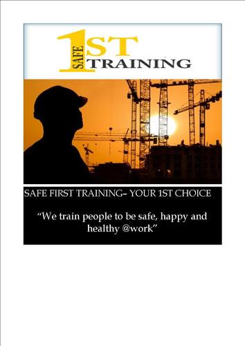 Safe1stTraining's profile picture. The quality training you will discover at SFT is competency based according to Australian Quality Training Framework Standards (AQTF)