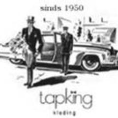 Tapkingkleding's profile picture. Sinds 1950 zijn wij de kledingzaak voor zowel de moderne als de klassieke man. Ook het adres voor de verhuur en verkoop van gelegenheidskleding.