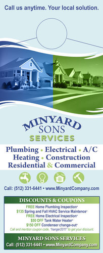 MinyardSon's profile picture. Plumbing, Electrical, And HVAC Services Company in Austin Metro area.