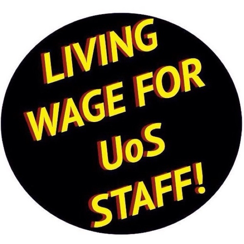 SU_LivingWage's profile picture. Sheffield University students campaigning for a living wage of £8.25 per hour for all staff at the university.