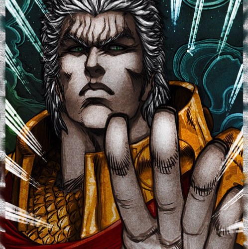 Eldest of Ryuken's four adopted sons. Master of the Hokuto Shinken and Gō no Ken. (RP)

Height: 210cm (6'11) Weight: 145kg (320 lbs)