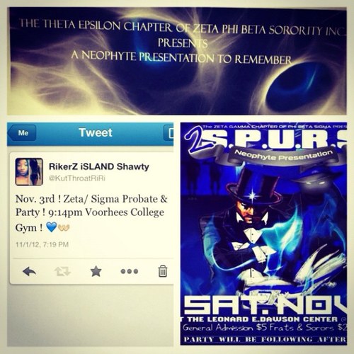 Theta Epsilon Chapter of Zeta Phi Beta Sorority,Inc. (Voorhees College) PHIner Women DONT Haze ! Lookout for upcoming events !