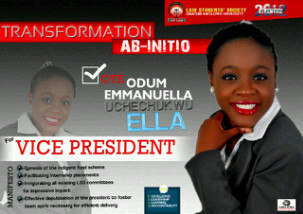 #TeamEllaForVP_LSS, consists of passionate,goal-oriented members of The Law Students Society, O.A.U & #TeamOAU...Spread d word! ELLA FOR VICE-PRESIDENT LSS!!!