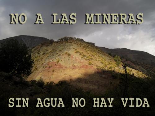 ¡Alerta Jahuel! Somos un poblado ancestral del Aconcagua, testigos son nuestros cerros. Hoy, la ambición minera nos contamina y nos quita nuestra agua.