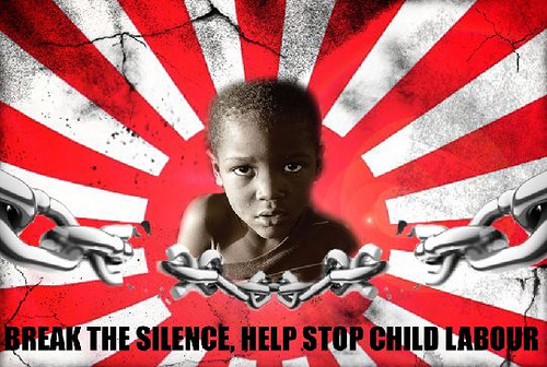 I am against child labor and follow me if you have the same beliefs
