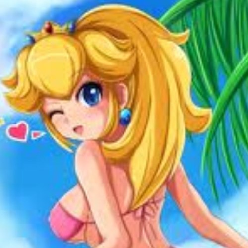 Hi, it's me, Princess Peach! I like girls a lot. *Winks*