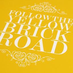 Follow the Yellow Brick Road. Literally.