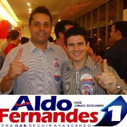 ALDO FERNANDES e JONAS SEGUNDO. Candidatos à OAB MOSSORÓ/RN para o triênio 2013/2016 pela Chapa SEGUIR AVANÇANDO.