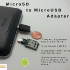 First MicroSD to MicroUSB adapter, Small package, compatible with rooted Android devices, expand your Nexus 7 storage. http://t.co/Kh5KHKdk1q