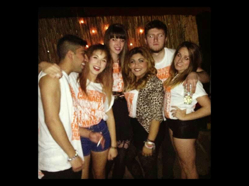 The Preston Family.. aged 19-21... Made up of; Nabs, Dan, Mo, Bruce,Annie and Clogy Bear