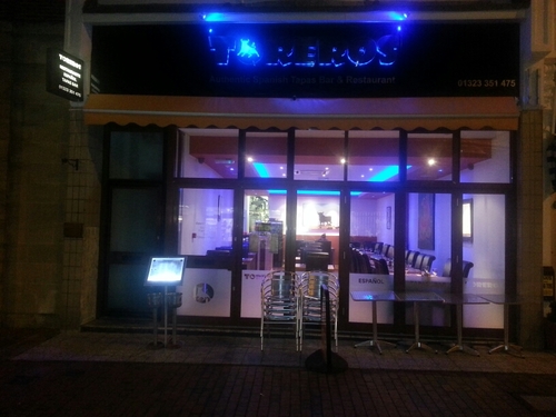 We are an authentic Spanish Tapas restaurant in the heart of Eastbourne serving over 50 Tapas dishes, Paellas and great Spanish Wines. Tel 01323 351475