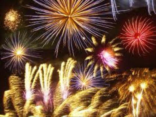 houdt van vuurwerk