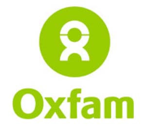 Emergency Fundraising Coordinators working in Machynlleth to raise funds and awareness for Oxfam Cymru.