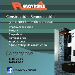 RENOVAMEX ES UNA EMPRESA DEDICADA A LA CONSTRUCCIÓN, REMODELACION Y MANTENIMIENTO DE HOGARES Y NEGOCIOS