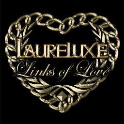 Limited edition blue chain link bracelet by LaureLuxe Metal Couture.100% of the profits will go to those affected by Hurricane Sandy via the American Red Cross.