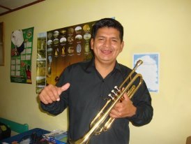 soy musico trompetista y mi pasión es la música.