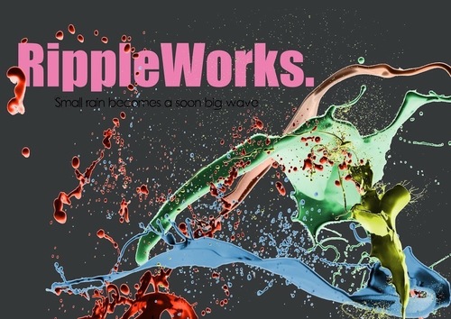 「Ｒｉｐｐｌｅ　Ｗｏｒｋｓ」は「自分が面白いと思った事を企画する」という。僕達のプロジェクトの名前です。そう。簡単に言えば、僕達の趣味です。今まで２回、長崎でヘアーショー、諫早でブライダルショーを、各方面の力を借り開催してきましたが、今回改めて、自分の強引な趣味のプロジェクトに名前を付けました。
