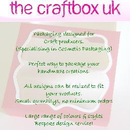 We are a company that offers packaging solutions, mainly to crafters who are looking for something unique or in the perfect size/colour for their products.