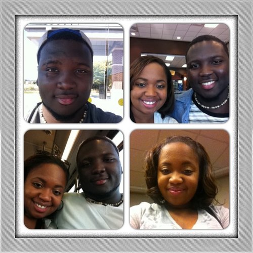 #UNT.Eagle Nation. keeping it strong with the wifey @FiveFeet_Even. Counting Benjamin's keeping it cool like penguins. Music Major and Love Maker