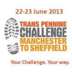 @actionchallenge's Trans Pennine Challenge 2013. Take the test of an incredible 100km/50km. Walk or run. Manchester to Sheffield. Get training & fundraising...!