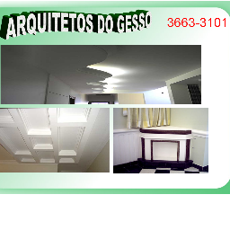 Decorações em Gessos; 
Fone: (41) 3663-3101 e (41) 9949-6160 - Gezio