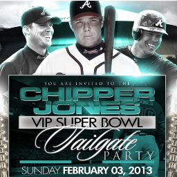 ATL Sports Event Planning Presents an Exclusive VIP Superbowl Tailgate Party at Alllegro Bistro 2/3/13  Hosted by Chipper Jones.