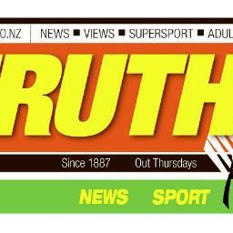 Truth_newspaper's profile picture. The country’s only New Zealand-owned national newspaper. 99.9% Truth, 30% Sport, 30% Boobs, 100% In your face!