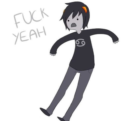 CGKarkatVantas's profile picture. OKAY... WHY AM I HERE AGAIN? 
OH THAT'S RIGHT .HE TOLD ME TO.. 
//Karkat Vantas RP // 
♥: @BiiChromatiic2
♦: None
♠: None
♣: None