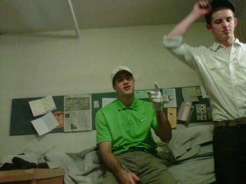 Member of the Clarkson U. lax team